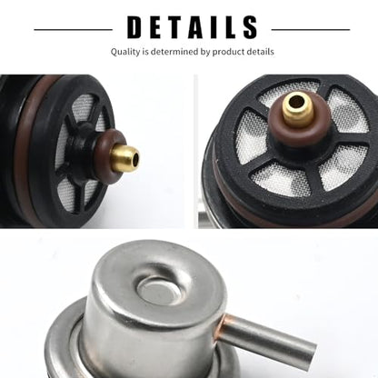 217-3299 Fuel Injection Pressure Regulator 2173299 with Clip and Snap Ring Replacement for Buick Lesabre 3.8L 2001-2005 Chevy Avalanche 1500 5.3L 2002 2003, 19236428