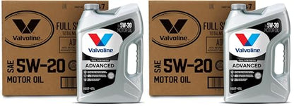 Valvoline Advanced Full Synthetic SAE 5W-20 Motor Oil 5 QT, Case of 3 (Pack of 2) - size: 5 QT, Pack of 6, style: Advanced Protection
