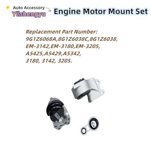 Engine Motor Mount Kit for 2008-2012 Taurus 3.5L / MKS 3.7L - size: Flex 2009-2012 V6 3.5L