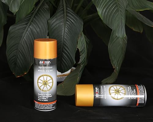 EASTUP Premium Metallic Acrylic Enamel Wheel Paint Flash-Orange-Gold Color, Brilliant Finish, High Durability, Fade-resistant, Quick Drying Rim Coating Spray Paint. - color: 18#2598-Flash Orange Gold