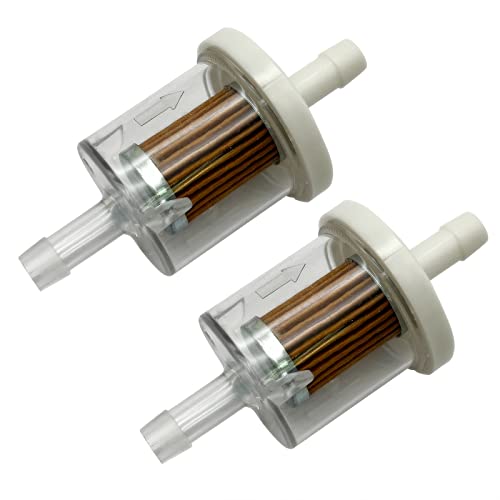 2-Pack 1/4" 40 Micron Fuel Filter for Briggs & Stratton 691035 - size: 2 Filters