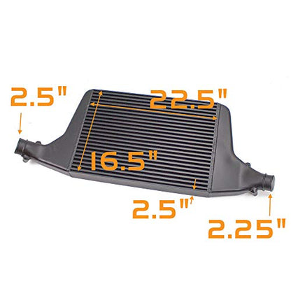 Rev9 ICK-071_1 Front Mount Intercooler Upgrade Kit, Bolt-On Replacement, compatible with Audi A4/A5 (B9) 2.0L Turbocharged 2017-19