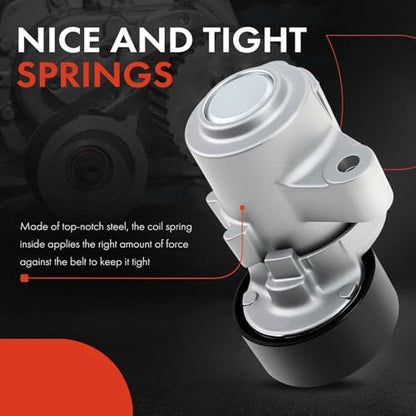A-Premium Belt Tensioner Assembly with Pulley Compatible with Mitsubishi