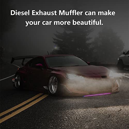 4" Inlet Diesel Exhaust Muffler,4 Inch Inlet/Outlet Resonator Muffler Straight Through Stainless Steel 30" Whole Length XS2772,Welded On Resonator - size: 4in inlet