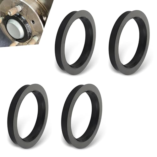 4 PCS Hub Centric Rings, 60.1mm ID to 73.1mm OD Plastic Hubrings for Fill Gaps to Eliminate Vibration, Universal for Cars, SUVs, Sedans with 60.1mm Vehicle Hubs & 73.1mm Wheel Centerbore