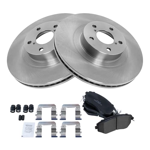 TRQ Front Ceramic Brake Pad & Rotor Kit - style: BKA11980