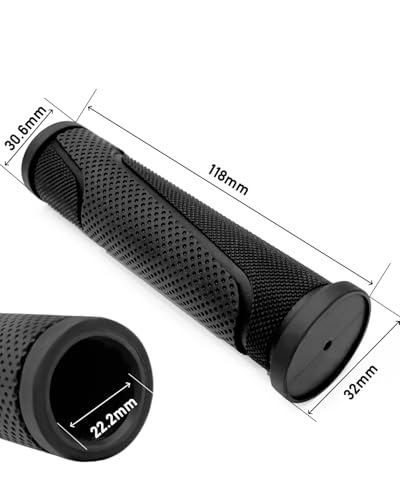Bike Handlebar Grips, Replacement Bicycle Grips, Bike Handle Bar Wraps for Mountain, MTB, BMX, Beach Cruiser, Kids Bikes, Soft Non-Slip-Rubber Hand Grip Comfortable Ergonomic - style: Standard