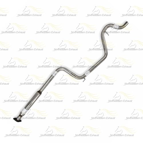 Exhaust Resonator Pipe Compatible with Buick Century 1997-2002 3.1L | Stainless Steel | Northeastern Exhaust | Includes Gasket, Clamps, Hangers, Bolt Kit | Direct-Fit Replacement