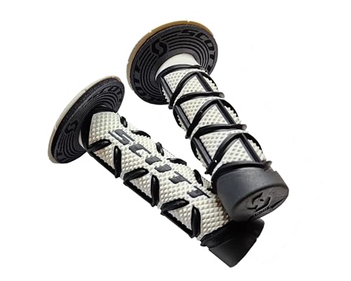 Scott Sports 219626-1007 Black/White Diamond Motorcycle Grips - color: Black/White