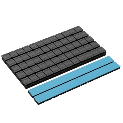 OTUAYAUTO 1/4 oz 240 pcs Black Adhesive Stick-On Wheel Weights 60 oz/Box - color: Black, size: 240 PCS