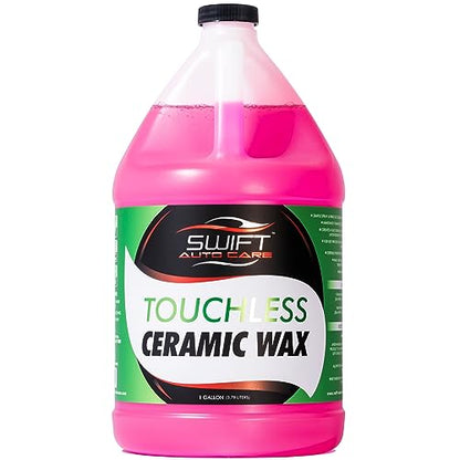 Swift Touchless Ceramic Foamable Wax (1 Gallon) – Spray On/Rinse Off For High-Gloss, Hydrophobic Protective Layer | For Foam Cannon & Foam Pump Sprayer After Car Wash | Wax Cars, Trucks, RV’s & More! - size: 128 Fl Oz (Pack of 1)