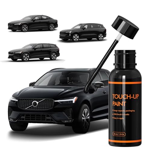 717 Onyx Black Touch Up Paint Compatible with Volvo, Auto Paints - color: 717 Onyx Black