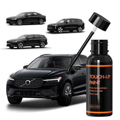 717 Onyx Black Touch Up Paint Compatible with Volvo, Auto Paints - color: 717 Onyx Black