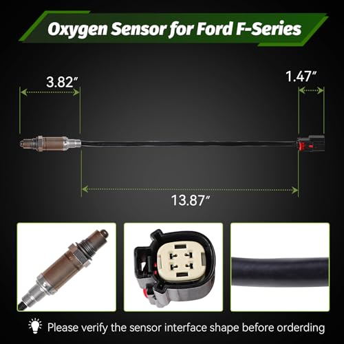 Oxygen Sensor Downstream O2 Sensor 15383 Compatible with Ford Escape F-150 Edge Explorer Flex Fusion Taurus Mustang Transit Police, Lincoln MKS MKT MKX MKZ, Mazda, Mercury