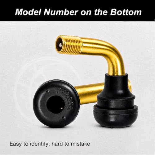 2Pcs Tubeless Tire Valve Stem PVR60/PVR70, Bent 90 Degree Angled - size: PVR70/PVR60