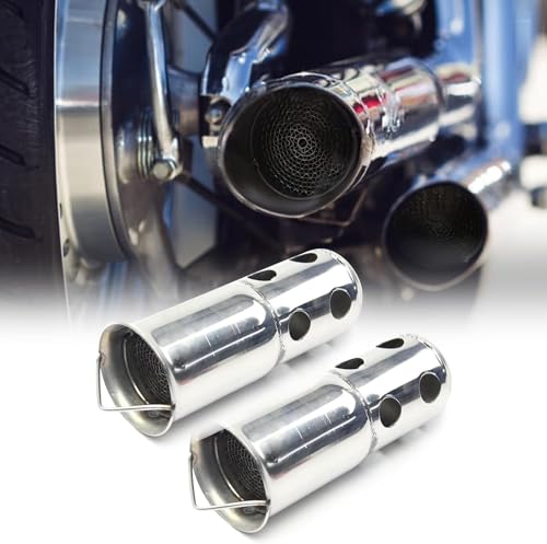 2PCS Exhaust Baffle Silencer DB Killer Muffler Fit for 2 inch Exhaust Pipe - size: 2-Pack Style F