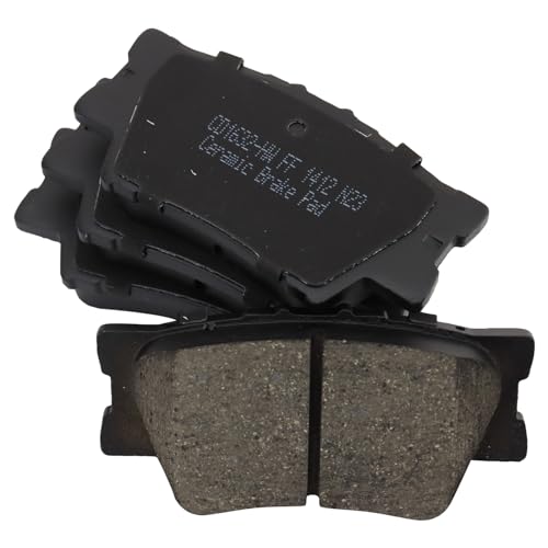 TRQ Front and Rear Brake Pad Set Ceramic Hardware - color: Ceramic, size: BFA82292