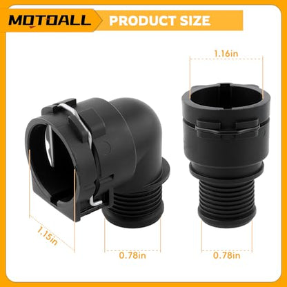MOTOALL Heater Inlet Hose Connector 95089363 for Chevy Sonic Trax Cruze