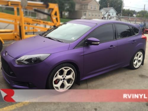 RVINYL Avery Dennison SW900 566-M Satin Purple Metallic Supreme Wrapping Film Vinyl Vehicle Car Wrap Sheet Roll - (12in x 60in w/Application Card) - color: Satin Purple Metallic, size: 1ft x 5ft