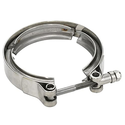 AKIHISA 4 Inch V Band Clamp-Stainless Steel_304, for Turbo Exhaust Down pipes Flange Kit, Racing Ford Pickup Truck Exchange Exhaust Accessories - size: 4.0"