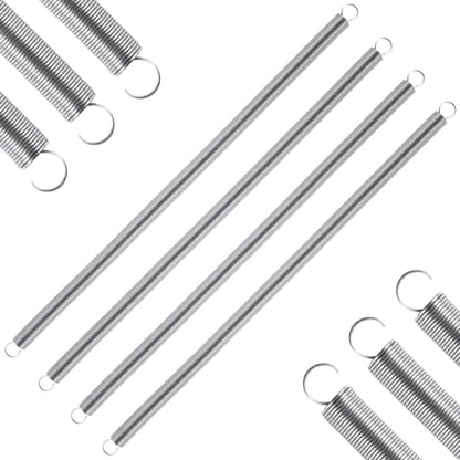 4pcs Extension Springs,0.03"x0.4"x11.8" 304 Stainless Steel - size: 0.03"x0.4"x11.8"