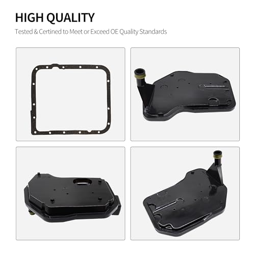 4L60E Transmission Filter Kit with Gasket Compatible with Chevy GMC Silverado 1500 Tahoe Savana Sierra Yukon Cadillac Buick Hummer Oldsmobile Pontiac Replaces 24208576 - style: 24208576