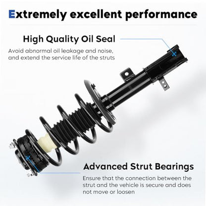 Front Struts Assembly Fit for Dodge Avenger 2008-2014 (2.4L Sedan FWD)
