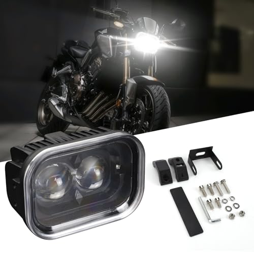 4 ''LED Headlight Cool White Motorcycle LED Headlight with DRL Hi/Lo Beam LED Driving Light 12V Waterproof LED Headlight for Motorcycle UTV Truck Vehicles Car(1 Pack)-1 Year Warranty