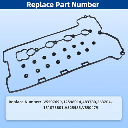 Engine Valve Cover Gasket Set for Chevy Pontiac Saturn,Cobalt G5,VS50769R