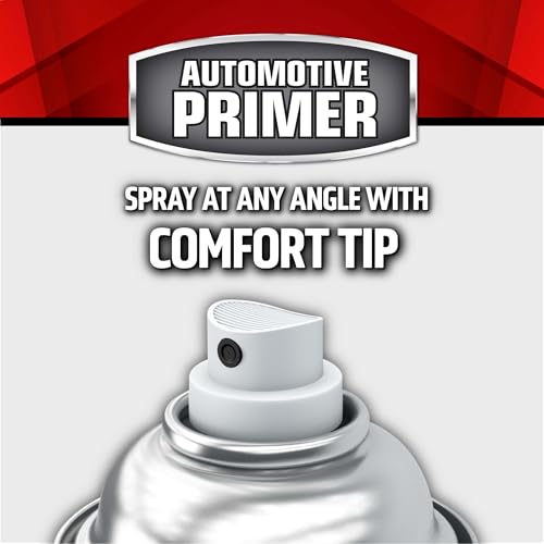 Rust-Oleum Automotive Sandable Primer Spray, Flat Black - color: Black, size: 12 Ounce (Pack of 6)
