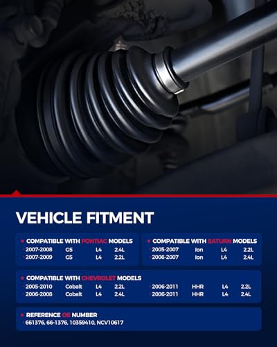 KAX CV Axle Front Driver and Passenger Side for Chevrolet Saturn Pontiac - size: Front - 661376