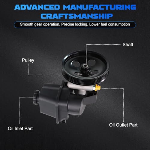 Power Steering Pump 20-65990 fit for 2002-2009 Trailblazer Envoy - size: 20-65990