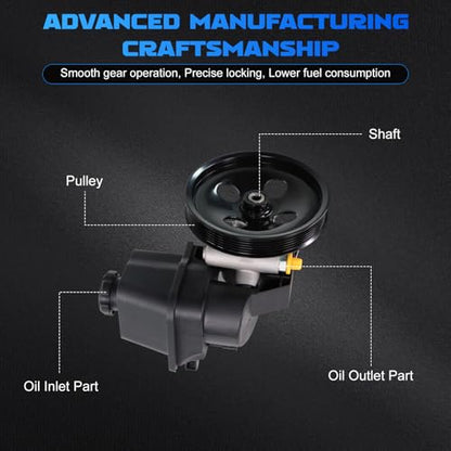 Power Steering Pump 20-65990 fit for 2002-2009 Trailblazer Envoy - size: 20-65990