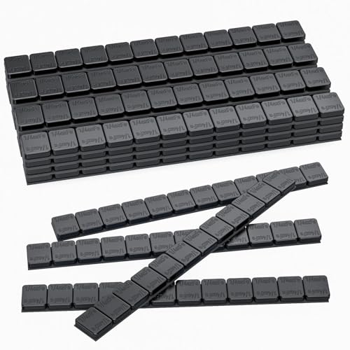 Sposuit Adhesive Stick on Wheel Weights 1/4oz, 0.25oz, Black(240pcs) - color: Black, size: 240Pcs(0.25oz)