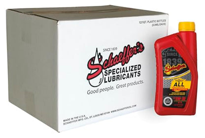 Schaeffer Manufacturing Co. 6530-012 SynShield All Performance Full Synthetic Gasoline Engine Oil 5W-30 For New and High Mileage Engines, 1-quart bottle (case of 12)