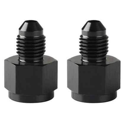 1/8 NPT Female to 3AN Male Flare Expander Fitting Adapter Aluminum Black, Pack of 2 - color: Black - 2pcs, size: 1/8 NPT Female to 3AN Male