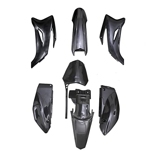 TDPRO Plastic Fender Fairing Kit for TTR-R110E Pit Dirt Bike (Black) - color: Black