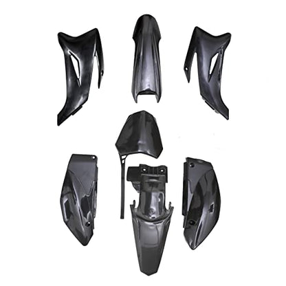 TDPRO Plastic Fender Fairing Kit for TTR-R110E Pit Dirt Bike (Black) - color: Black