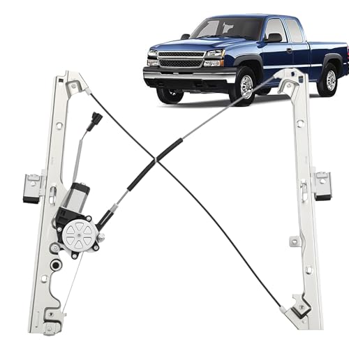 741-644 Front Left Driver Side Power Window Regulator with Motor Compatible with Chevy Silverado Tahoe Suburban Avalanche 1500 2500 3500 Compatible with Cadillac Escalade 2002-2006 - size: Front Left, style: 741-644
