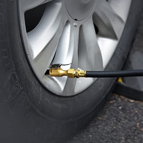 Air Chuck Pack of 3, Heavy Duty Closed Flow Tire Chuck with 1/4" FNPT for Tire Inflator Gauge Compressor Accessories