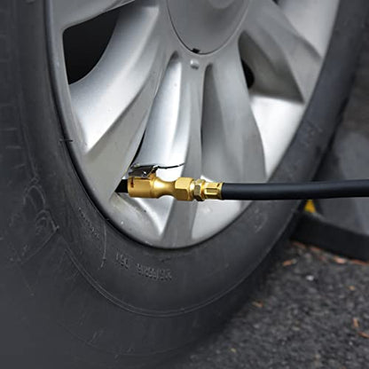 Air Chuck Pack of 3, Heavy Duty Closed Flow Tire Chuck with 1/4" FNPT for Tire Inflator Gauge Compressor Accessories