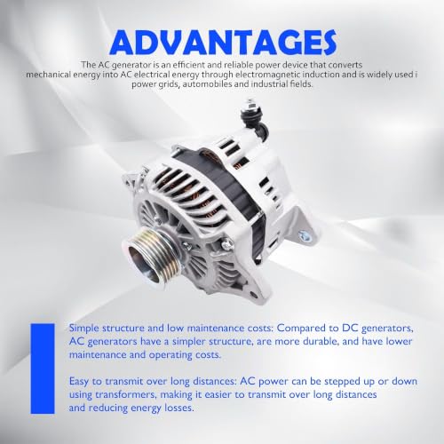 11058N Alternator Compatible with Subaru Impreza 2004-2010 - size: 11058N