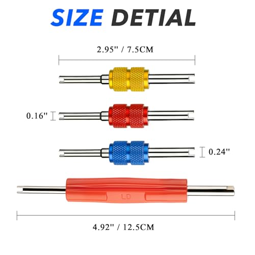 R134A R12 A/C HVAC Air Conditioner Schrader Valve Stem Core Remover