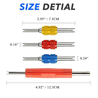 R134A R12 A/C HVAC Air Conditioner Schrader Valve Stem Core Remover