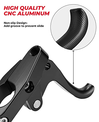 KEMIMOTO Finger Throttle, Compatible with Wave Runner Jet Ski Sliver Black Aluminum Alloy - color: Black