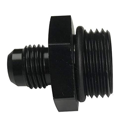 8AN Flare to 10AN Oring ORB Male Fuel Pump Rail Aluminum Hose Reducer Fitting Adapters Black - size: 8AN to 10AN orb