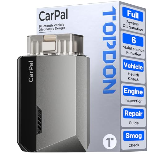 TOPDON Carpal OBD2 Scanner Bluetooth - All System Diagnostic Tool with AI