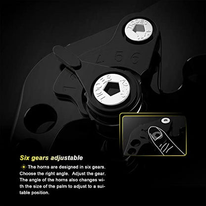 YOUMOTECH Motorcycle Accessories Brakes Clutch Levers Handle ba for Suzuki GSX-S1000/F/S/ABS GSX-S GSXS 1000 F 2015 2016 2017 2018 2019 2020 (Black)
