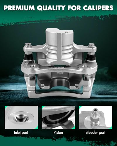 SCITOO - Rear Disc Brake Calipers Assembly with Bracket For Cadillac - size: Rear[18B5118 & 18B5119]