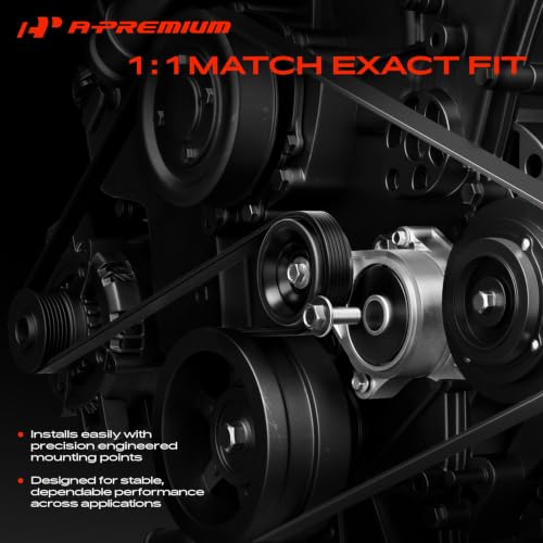 A-Premium Belt Tensioner Assembly with Pulley Compatible with Buick